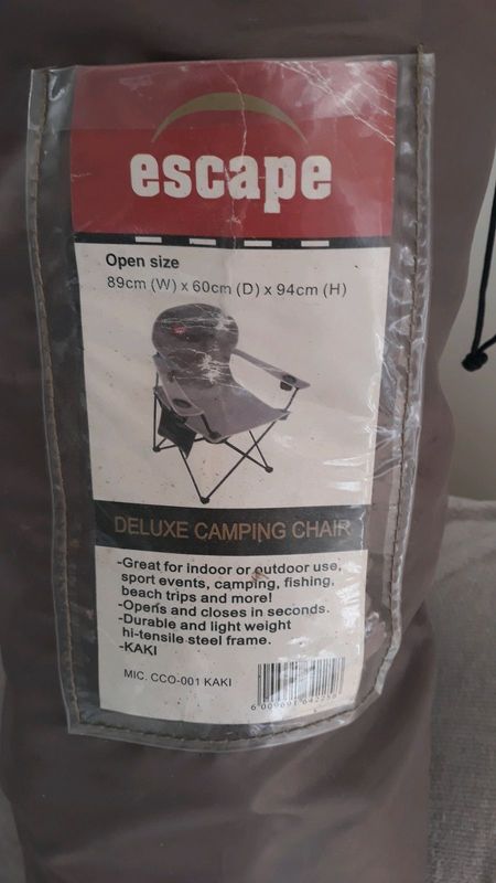 Camping chairs. Brandnew, 2 available