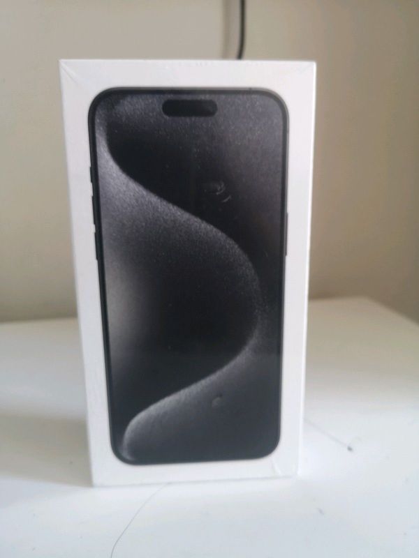 Apple iPhone 15 Pro Max 256GB 5G Black Titanium Brand New Factory Sealed In The Box Never Been Used
