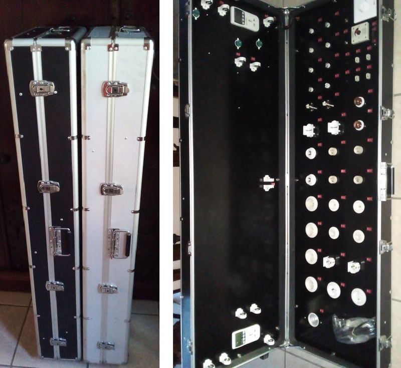 Big Aluminium Trolley Case For Testing / Displays / Demos of Light Bulbs/Tubes. Pre-Owned Product.