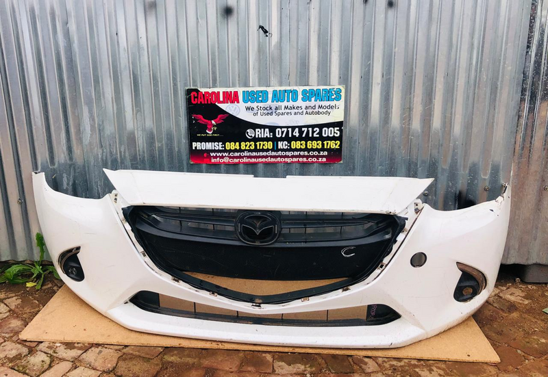 Mazda 2 Complete front bumper (no badge and chrome trimming)