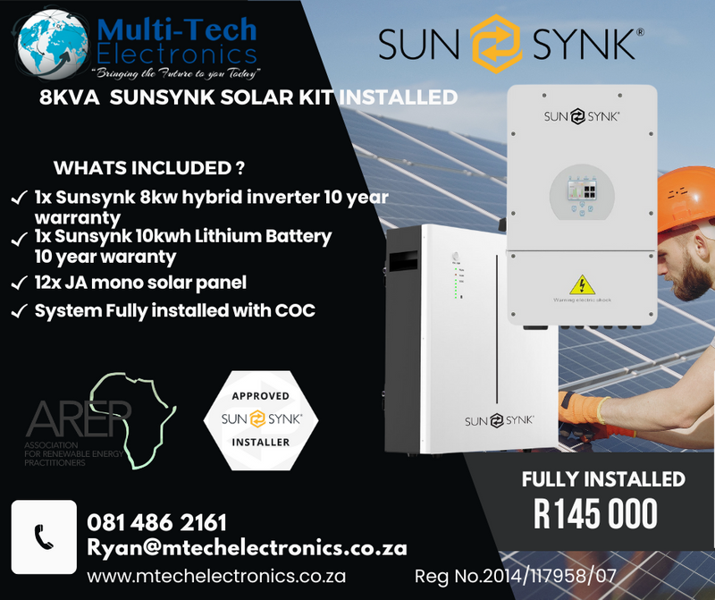 Sunsynk solar system kit special