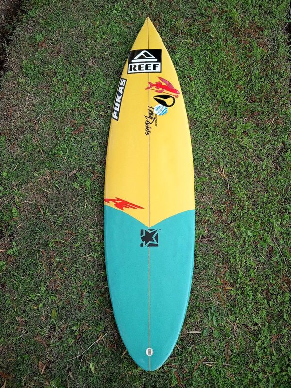 Surfboard Pukas 6.4x 18 1/8x 2 3/16 26Lapprox. by Peter Daniels for Kepa Acero