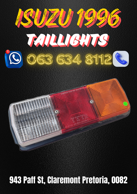 Isuzu 1996 taillight Call me for more spares 063 149 6230