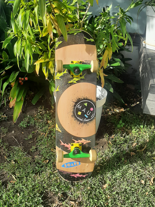 Maui And Sons Sharknado Skateboard - Natural