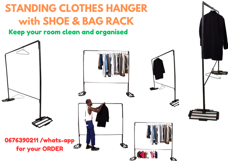 Removable Hanger for clothes with flat shoe RACK