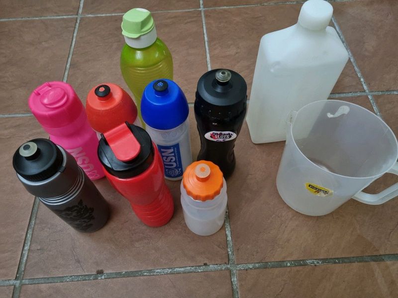 Plastic water bottles and jug all for R150