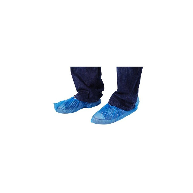 UDS0001  DISPOSABLE SHOE COVERS - BLUE - PACK OF 100