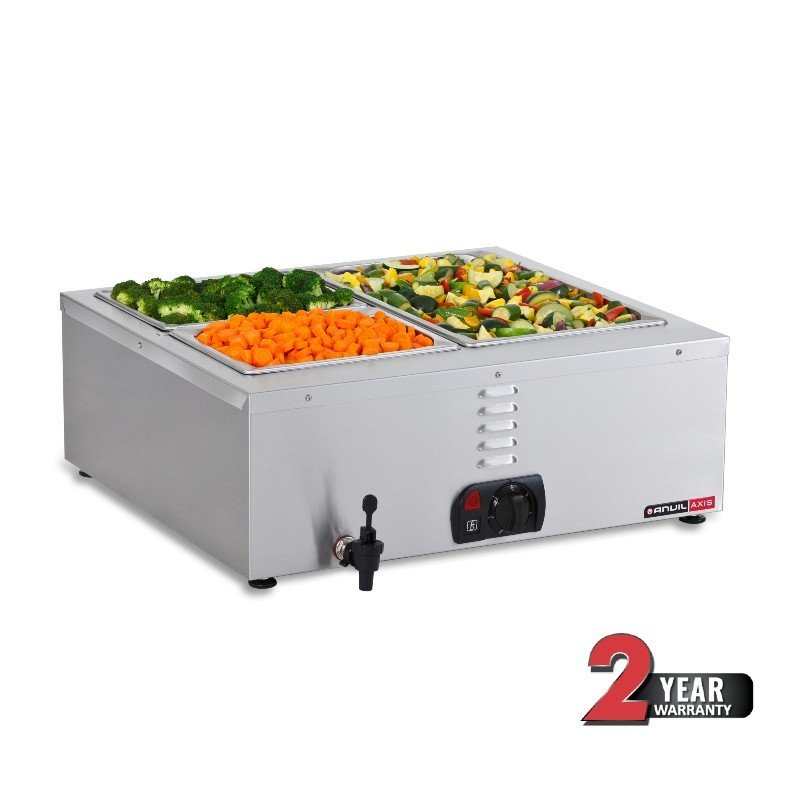 BMA0002 ANVIL BAIN - MARIE TABLE TOP - 2 DIVISION