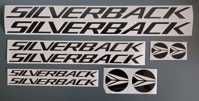 Silverback bicycle frame stickers decals graphics