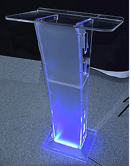 INDUSTRIAL TYPE PULPITS AND PODIUMS WITH LED LIGHTING