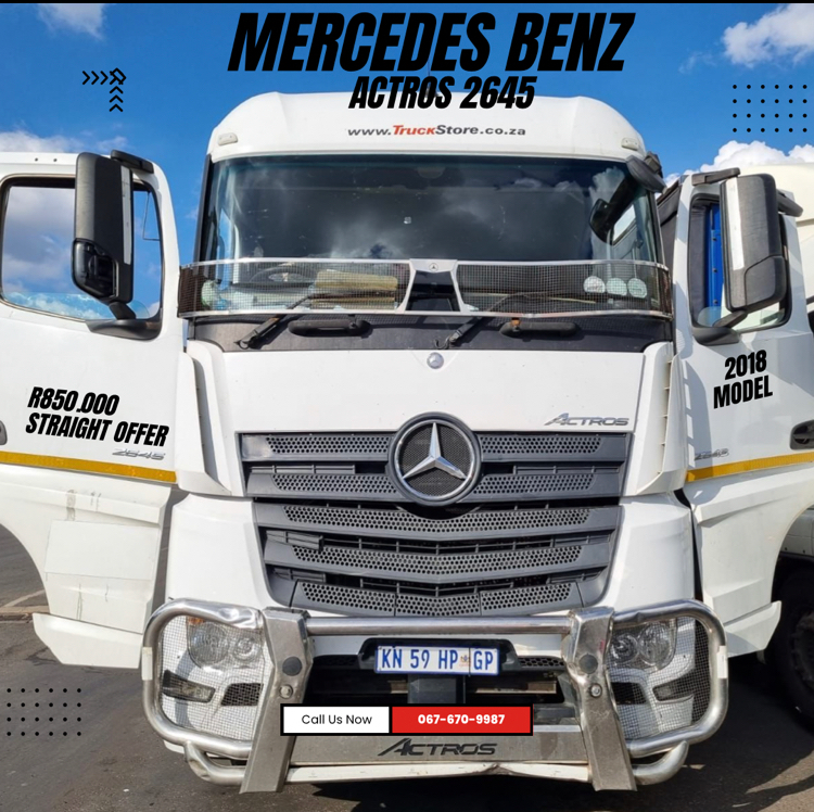 2018 - Mercedes Benz Actros 2645 Double Axle Truck for sale - quality sale