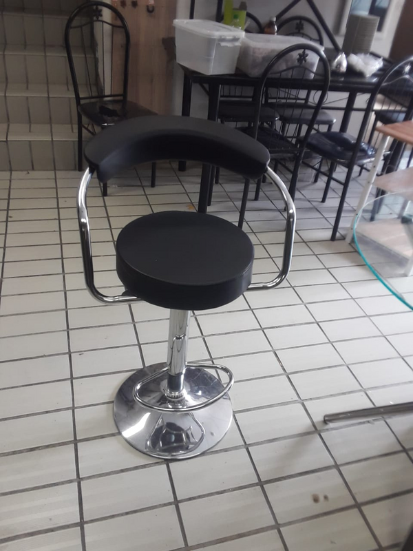 black bar chair