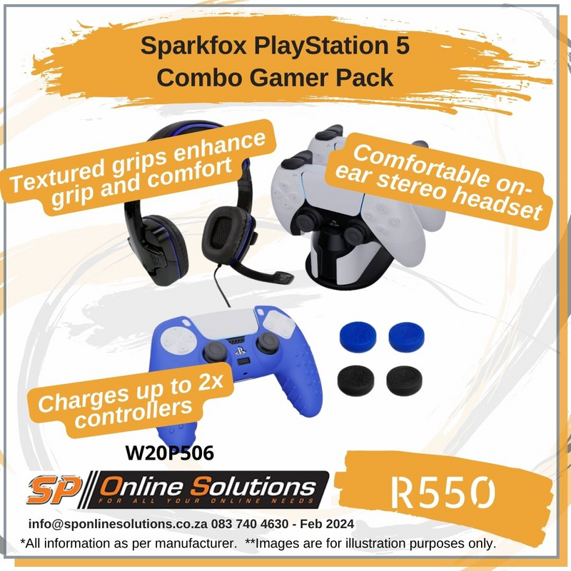 Sparkfox PlayStation 5 Combo Gamer Pack