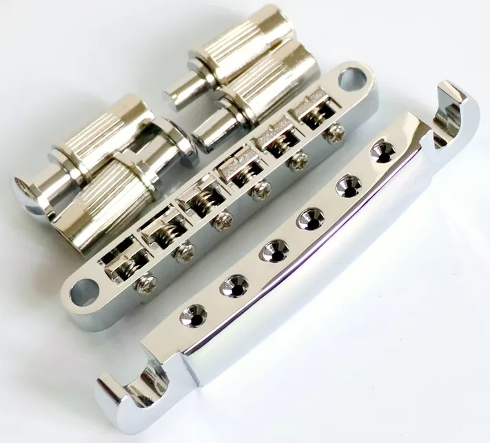ABR-1 Style Tune-O-Matic Bridge with Large Mounting Posts and Tail piece