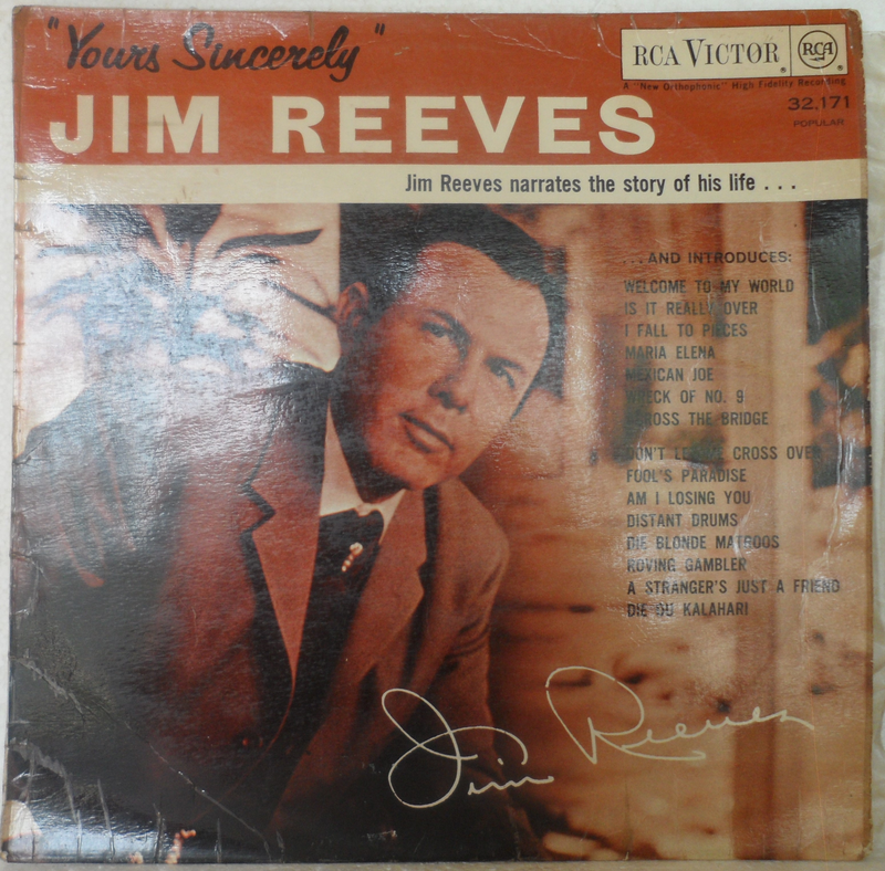 &#34;Yours Sincerely&#34; - Jim Reeves - Vinyl LP (Record) - 1966