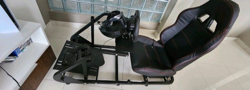 Playstation Race seat and steering wheel