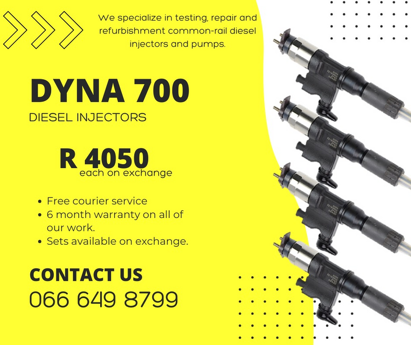 Dyna 700 diesel injectors for sale on exchange