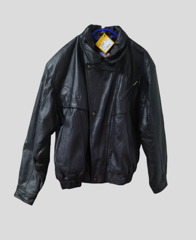 Motorcycle Leather Jacket XL