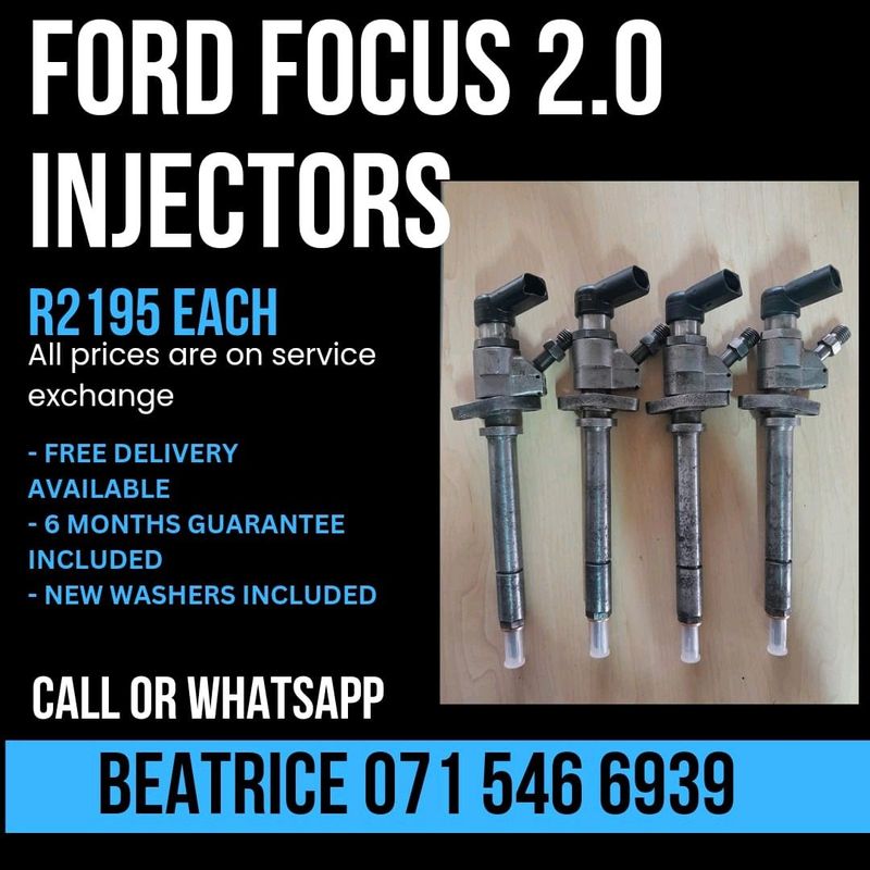 FORD FOCUS 2.0 INJECTORS FOR SALE WITH WARRANTY