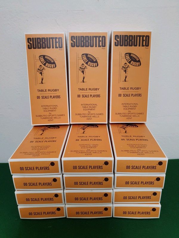 Subbuteo Reproduction Rugby Team Boxes
