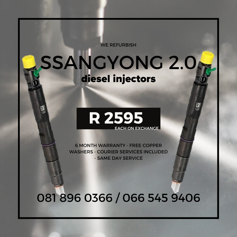SSANGYONG DIESEL INJECTORS FOR SALE WITH WARRANTY