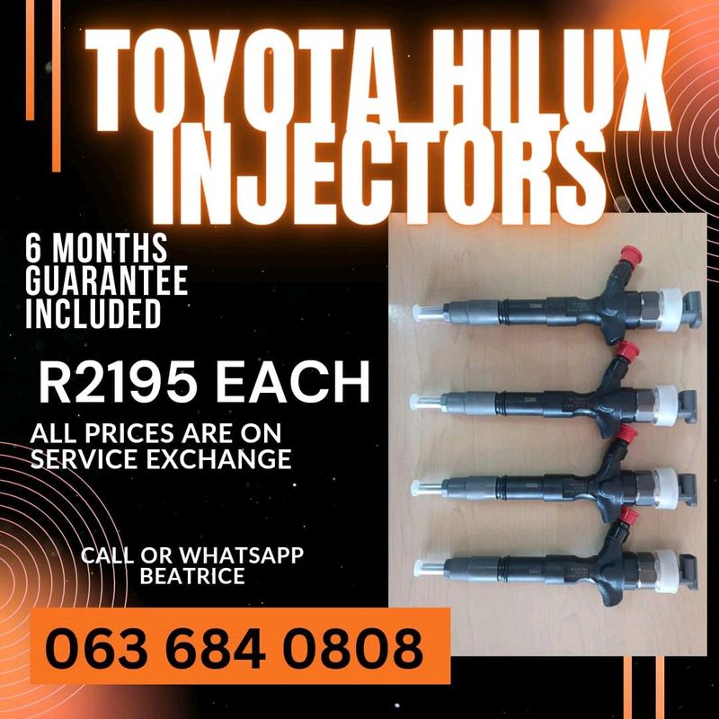 TOYOTA HILUX DIESEL INJECTORS FOR SALE WITH WARRANTY