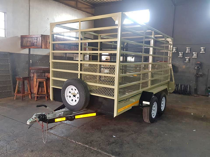Fleetco 3.5m double axel with double brake 25 ton cattle trailer