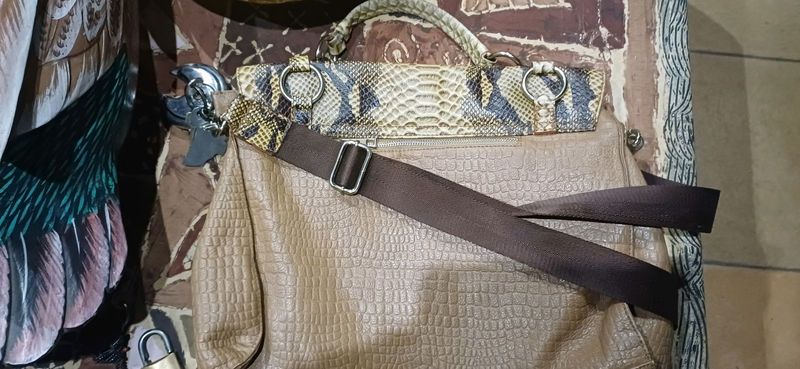 Amazing python leather bag