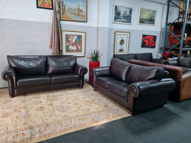 Genuine Leather Sofas, Gates to Africa, R7500 each