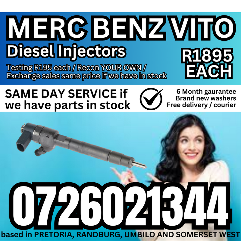 Mercedes Benz Vito diesel injectors for sale