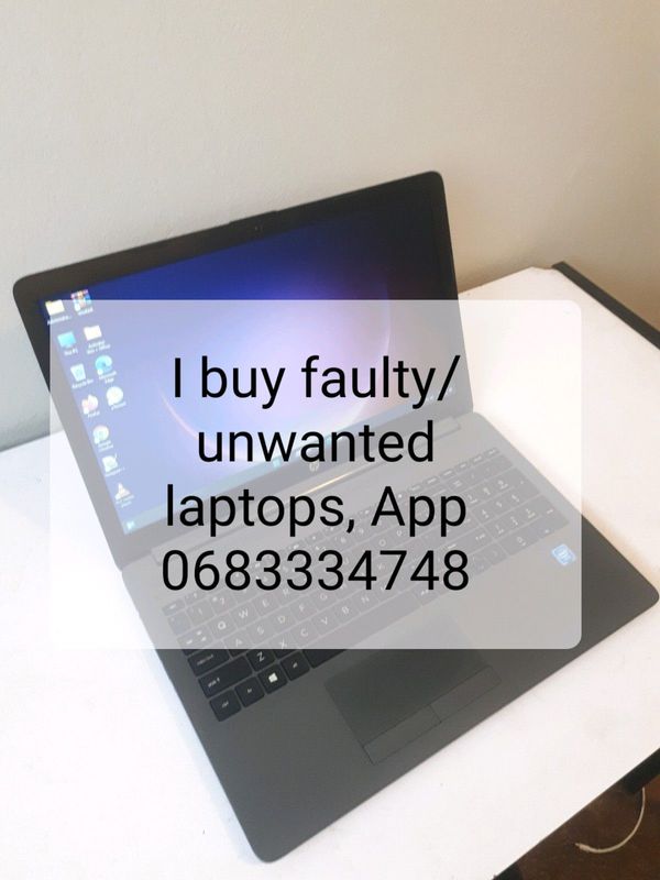 I buy faulty or unwanted laptops for cash