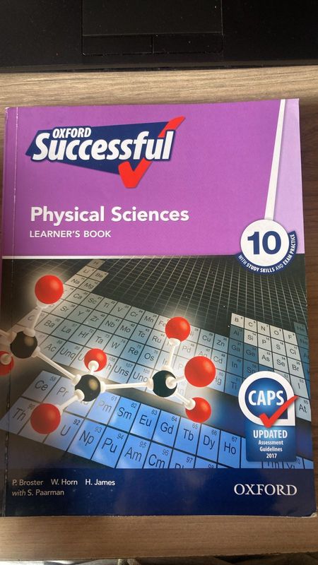 Oxford Succesful Physical Sciences Grade 10 Learner’s Book