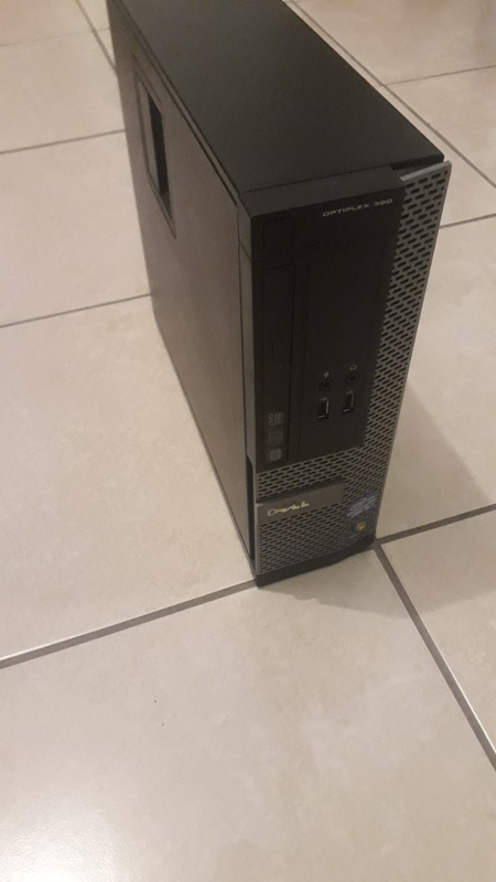 Dell i3 home pc tower with keyboard and mouse and screen