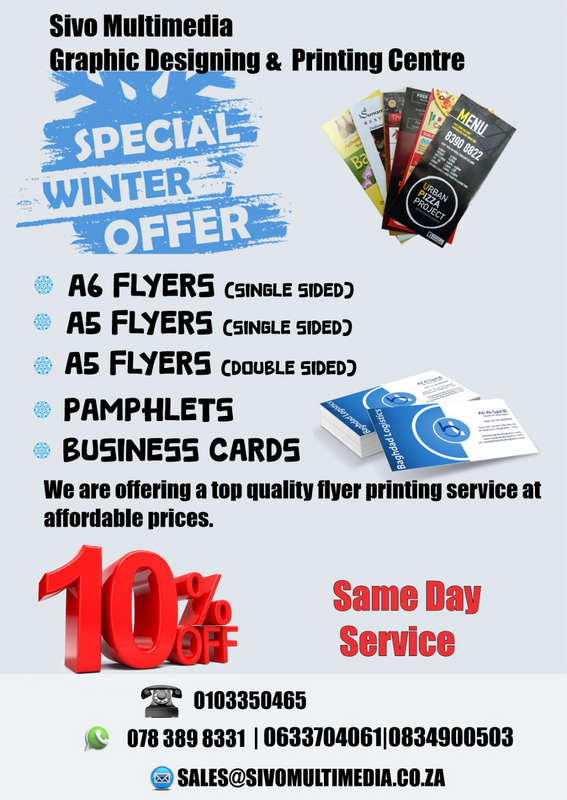 Flyers Printing Services in Randburg