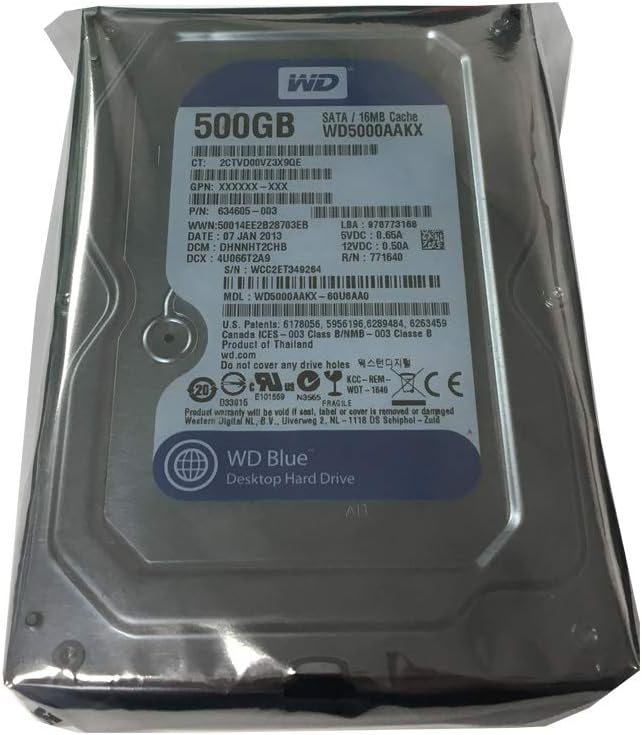 Western Digital  500gb PC harddrives - R250