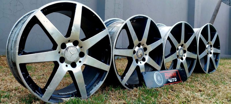 RUKHI AUTO PRESENTS... PRE - OWNED/USER ORIGINAL WHEELS18&#39; OEM MERCEDES BENZ AMG (RONAL) WHEELS