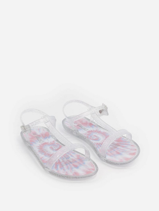 Size 5 Silver Tie Dye Jelly Sandals Kids for &#43;_10 year old