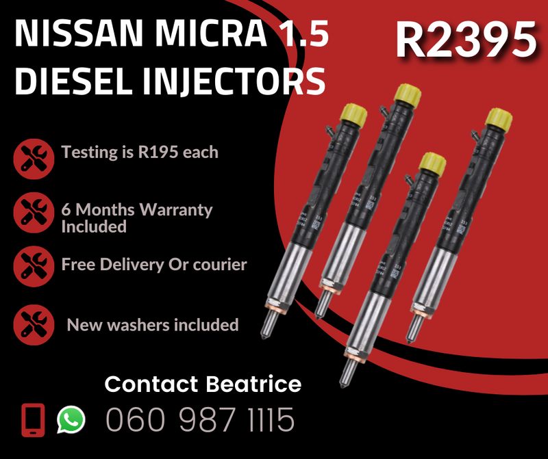 NISSAN MICRA 1.5 DIESEL INJECTORS FOR SALE WITH WARRANTY