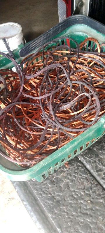 Copper scrap used waste Cable PVC Legal product Only. Cu pvc transformers NO illegal products taken