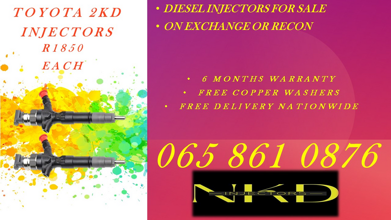 Ford Everest diesel injectors for sale on exchange or to recon with 6 months warranty included