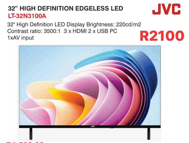 New JVC 32 led tv frameless