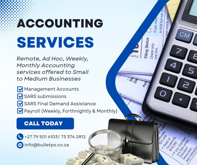 Accounting/Bookkeeping Services for Small to Medium Businesses