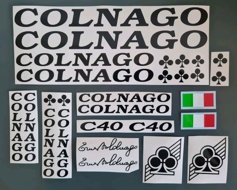 Colnago C40 bicycle frame decals stickers kits