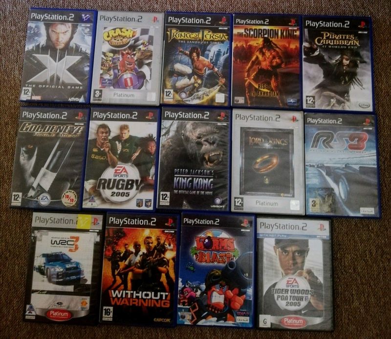 Original PS2 games for sale.