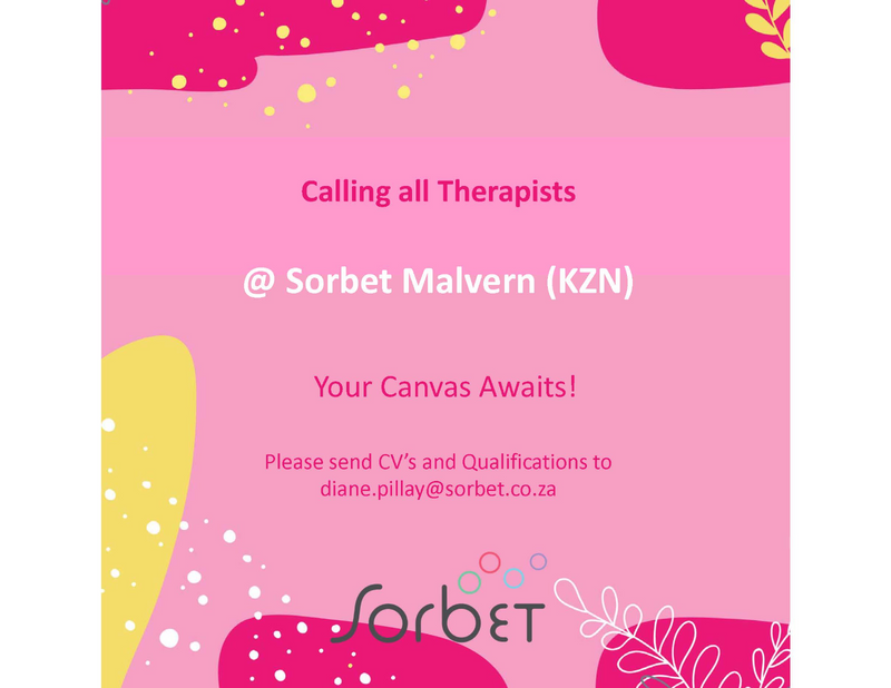 Therapists Wanted! &#64; Sorbet Malvern (kzn)