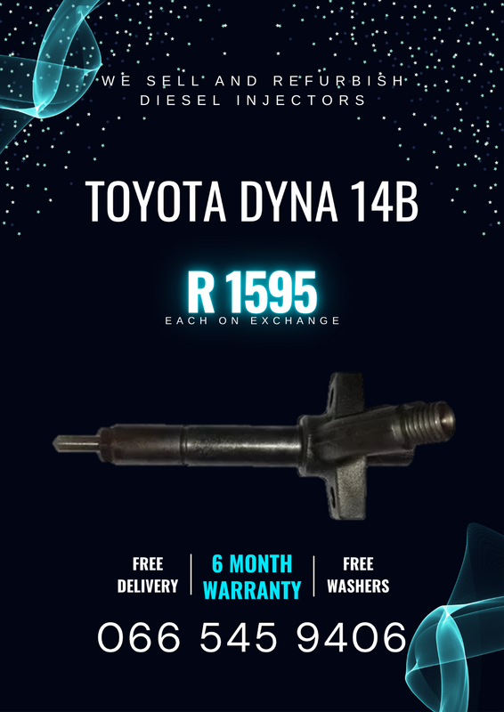 TOYOTA DYNA 14B DIESLE INJECTORS FOR SALE ON EXCHANGE WITH WARRANTY