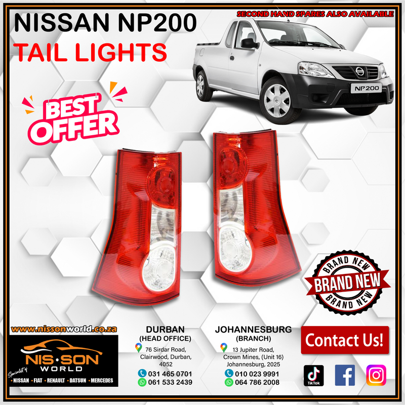 NISSAN NP200 TAIL LIGHTS