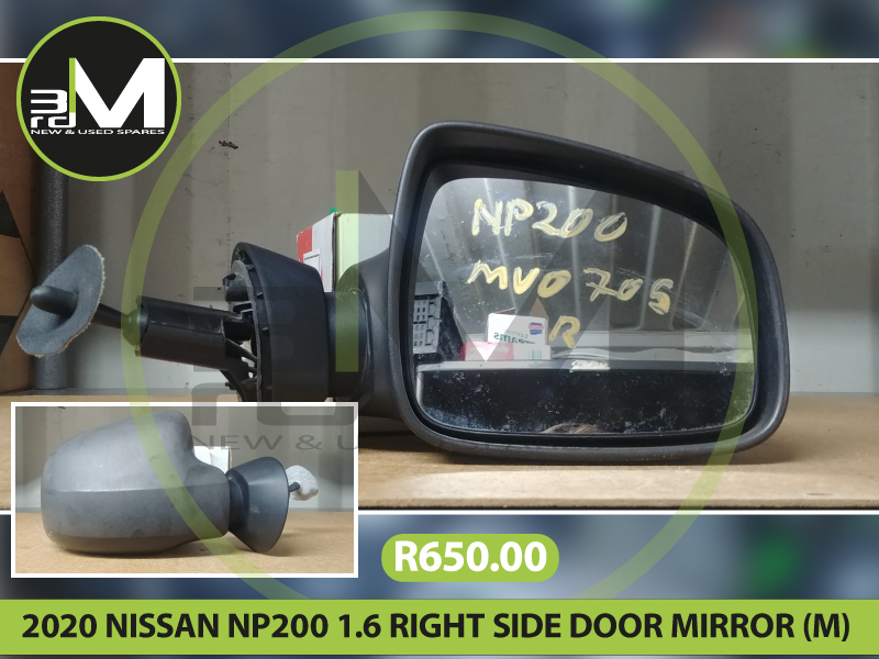 2020 NISSAN NP200 1.6 RIGHT SIDE DOOR MIRROR (M)R650 MV0705