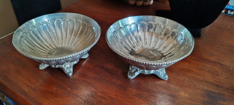 Two Lovely Little Plated bowls