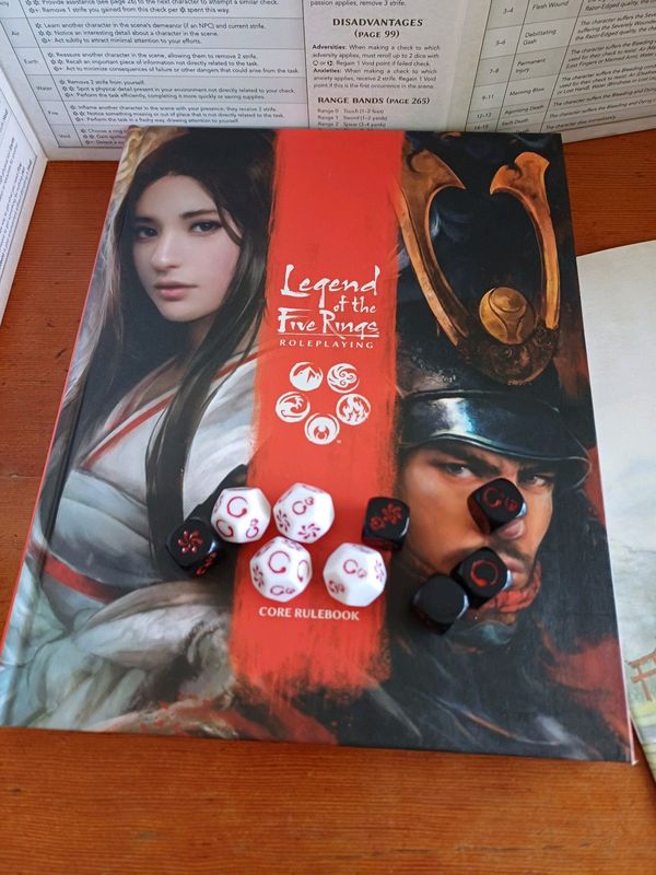 Legend of the Five Rings tabletop game set